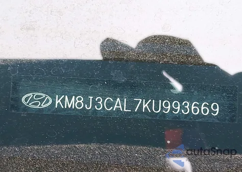 2019 Hyundai Tucson Limited/Sel/Sport/Ultimate/Value/Night from USA, damaged, VIN KM8J3CAL7KU993669